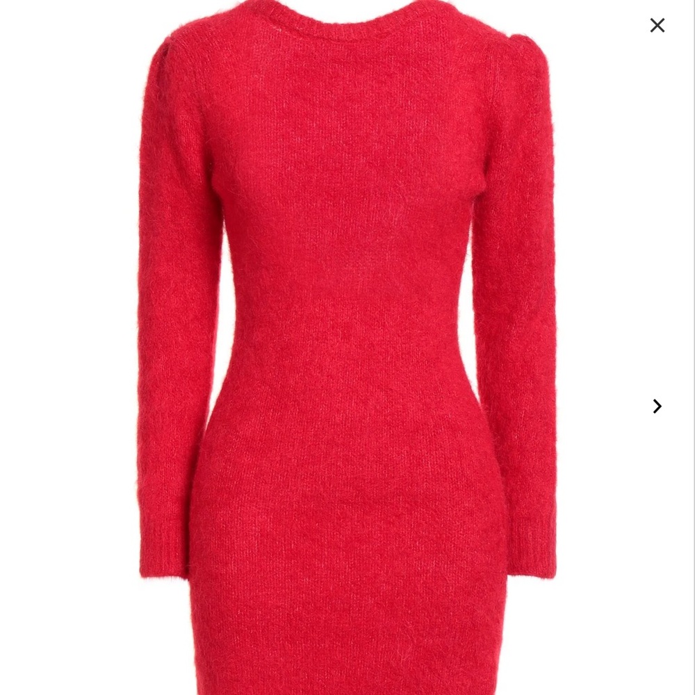 BA&SH Elegant Red Knit Dress